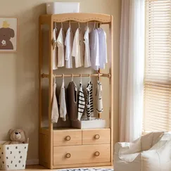 Cây Treo Quần Áo Ngang Cho Bé Tích Hợp Hai Ngăn Đựng Đồ Tiện Lợi Cây Treo Quần Áo Ngang Cho Bé Tích Hợp Hai Ngăn Đựng Đồ Tiện Lợi