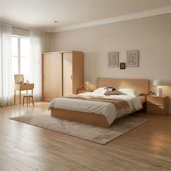 Combo Nội Thất Phòng Ngủ Gỗ Sồi Thiết Kế Tỉ Mỉ Chắc Chắn 