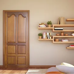 Cửa Gỗ Tự Nhiên 1 Cánh Cao Cấp Thiết Kế Tỉ Mỉ Chắc Chắn 