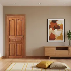 Cửa Gỗ Tự Nhiên Đẹp Với Chất Chất Liệu Gỗ Gõ Đỏ Cao Cấp Bền Bỉ 