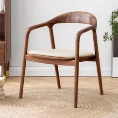 Ghế Ăn Gỗ Sồi Tự Nhiên Mặt Nệm Đường Nét Mềm Mại Tinh Tế  Ghế Ăn Gỗ Sồi Tự Nhiên Mặt Nệm Đường Nét Mềm Mại Tinh Tế