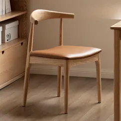 Ghế Nhà Ăn Gỗ Sồi Mặt Nệm Tựa Lưng Cong Mềm Mại Tinh Tế Ghế Nhà Ăn Gỗ Sồi Mặt Nệm Tựa Lưng Cong Mềm Mại Tinh Tế