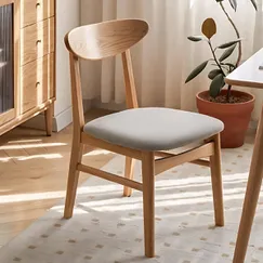 Ghế Phòng Ăn Gỗ Sồi Tự Nhiên Phong Cách Tối Giản Đệm Ngồi Êm Ái Ghế Phòng Ăn Gỗ Sồi Tự Nhiên Phong Cách Tối Giản Đệm Ngồi Êm Ái