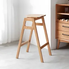 Ghế Quầy Bar Gỗ Sồi Tự Nhiên Thiết Kế Tối Ưu Tinh Tế