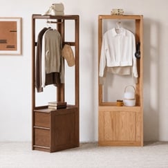Giá Treo Quần Áo, Để Đồ Cá Nhân Gỗ Sồi Nhỏ Gọi Tiện Ích 