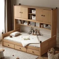Giường Ngủ Cho Bé Kết Hợp Tủ Sách Gỗ Tự Nhiên Cao Cấp Tối Ưu Giường Ngủ Cho Bé Kết Hợp Tủ Sách Gỗ Tự Nhiên Cao Cấp Tối Ưu