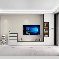Kệ Đặt Tivi Kết Hợp Tủ Đựng Đồ Gỗ Công Nghiệp Sang Trọng Hiện Đại