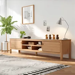 Kệ Để Tivi Bằng Gỗ Sồi Tự Nhiên Thiết Kế Bo Góc Mềm Mại Kệ Để Tivi Bằng Gỗ Sồi Tự Nhiên Thiết Kế Bo Góc Mềm Mại