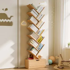 Kệ Sách Đứng Nhỏ Gọn Thiết Kế Kiểu Xương Cá Hiện Đại  Kệ Sách Đứng Nhỏ Gọn Thiết Kế Kiểu Xương Cá Hiện Đại