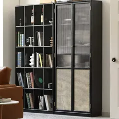 Kệ Sách Gỗ 5 Tầng Chất Liệu Gỗ Sồi Tự Nhiên Sơn Đen Sang Trọng  Kệ Sách Gỗ 5 Tầng Chất Liệu Gỗ Sồi Tự Nhiên Sơn Đen Sang Trọng