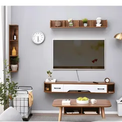 Kệ Ti Vi Treo Tường Đẹp Bằng Gỗ Công Nghiệp Thiết Kế Hiện Sang Trọng
