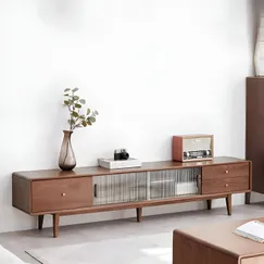 Kệ Tủ Tivi Gỗ Ghép Phủ Veneer Sồi Chất Lượng Cánh Kính Lùa Sang Trọng Kệ Tủ Tivi Gỗ Ghép Phủ Veneer Sồi Chất Lượng Cánh Kính Lùa Sang Trọng