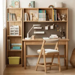 Mẫu Bàn Học Sinh Kèm Giá Sách Gỗ Tự Nhiên Bền Bỉ Sang Trọng Mẫu Bàn Học Sinh Kèm Giá Sách Gỗ Tự Nhiên Bền Bỉ Sang Trọng