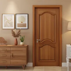 Mẫu Cửa Gỗ 1 Cánh Phòng Ngủ Đẹp Màu Xoan Đào Giá Ưu Đãi 