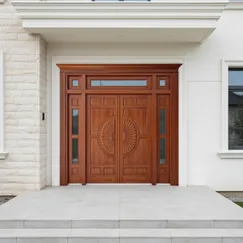 Mẫu Cửa Gỗ 4 Cánh Đẹp Sang Trọng Chất Liệu Gỗ Tự Nhiên Chắc Chắn 