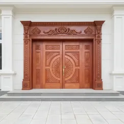 Mẫu Cửa Gỗ 4 Cánh Phong Cách Sang Trọng Đẳng Cấp Giá Tốt 