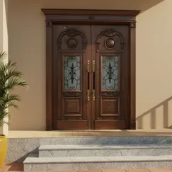 Mẫu Cửa Gỗ Đẹp 2 Cánh Đẹp Sang Trọng Thiết Kế Tinh Xảo