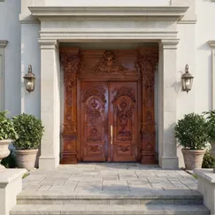 Mẫu Cửa Gỗ Đẹp 4 Cánh Đẳng Cấp Đường Nét Tinh Xảo Chất Lượng 