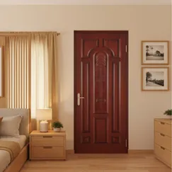 Mẫu Cửa Gỗ Gõ Đỏ Đẹp Thiết Kế Tỉ Mỉ Chắc Chắn Giá Hợp Lý