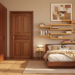 Mẫu Cửa Phòng Ngủ Gỗ Tự Nhiên Đẹp Giá Rẻ Chất Lượng Cao 