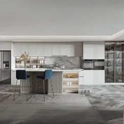 Mẫu Nhà Bếp Đẹp Đơn Giản Gỗ Công Nghiệp Màu Trắng Sáng Đẹp Mẫu Nhà Bếp Đẹp Đơn Giản Gỗ Công Nghiệp Màu Trắng Sáng Đẹp