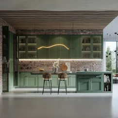 Mẫu Thiết Kế Tủ Bếp Màu Xanh Pastel Sơn 2K Trang Nhã Cao Cấp Mẫu Thiết Kế Tủ Bếp Màu Xanh Pastel Sơn 2K Trang Nhã Cao Cấp