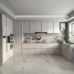 Mẫu Tủ Bếp Cao Cấp Hiện Đại Gỗ Công Nghiệp Màu Trắng Tối Giản Mẫu Tủ Bếp Cao Cấp Hiện Đại Gỗ Công Nghiệp Màu Trắng Tối Giản