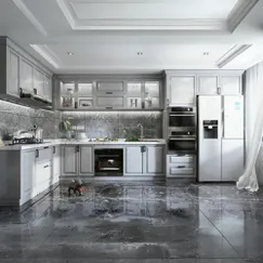 Mẫu Tủ Bếp Gỗ Đẹp Chữ L Sơn Trắng 2K Sang Trọng Thời Thượng Mẫu Tủ Bếp Gỗ Đẹp Chữ L Sơn Trắng 2K Sang Trọng Thời Thượng