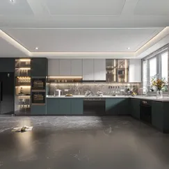 Mẫu Tủ Bếp Màu Xanh Gỗ Công Nghiệp Hiện Đại Trang Nhã Mẫu Tủ Bếp Màu Xanh Gỗ Công Nghiệp Hiện Đại Trang Nhã