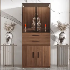 Mẫu Tủ Thờ Hiện Đại Gỗ Công Nghiệp Kết Hợp Cánh Kính  Cao Cấp  Mẫu Tủ Thờ Hiện Đại Gỗ Công Nghiệp Kết Hợp Cánh Kính  Cao Cấp