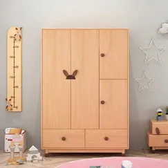 Mẫu Tủ Trẻ Em Bằng Gỗ Tự Nhiên Tích Hợp Hộc Kéo Tiện Ích
