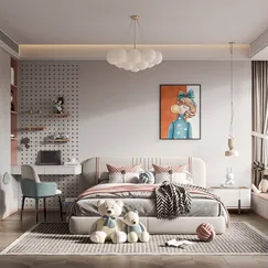 Phòng Ngủ Bé Gái Hiện Đại Thiết Kế Sang Trọng Bền Đẹp Chất Lượng