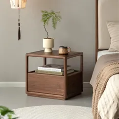 Tab Đầu Giường Sang Trọng Sơn Màu Óc Chó Tinh Tế Tab Đầu Giường Sang Trọng Sơn Màu Óc Chó Tinh Tế