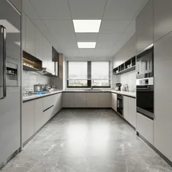 Thiết Kế Nhà Bếp Hiện Đại Đối Xứng Chữ U Gỗ MDF Sang Trọng Thiết Kế Nhà Bếp Hiện Đại Đối Xứng Chữ U Gỗ MDF Sang Trọng
