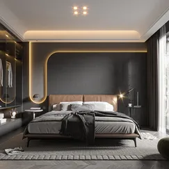 Thiết Kế Phòng Ngủ Hiện Đại Gỗ Công Nghiệp Phong Cách Châu Âu 