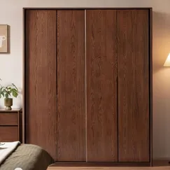 Tủ Áo Đẹp Màu Óc Chó Chất Liệu Gỗ Sồi Tự Nhiên Bền Bỉ Giá Hợp Lý