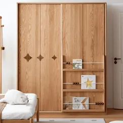 Tủ Áo Quần Cho Bé Thiết Kế Nhiều Ngăn Tiện Lợi Chất Liệu Gỗ Sồi Cao Cấp  Tủ Áo Quần Cho Bé Thiết Kế Nhiều Ngăn Tiện Lợi Chất Liệu Gỗ Sồi Cao Cấp