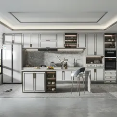 Tủ Bếp Cổ Điển Gỗ Công Nghiệp Chữ I Có Đảo Bếp Tiện Nghi Tủ Bếp Cổ Điển Gỗ Công Nghiệp Chữ I Có Đảo Bếp Tiện Nghi