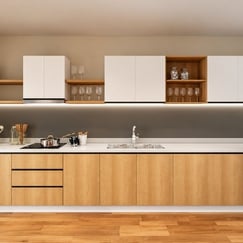 Tủ bếp hình chữ i nhựa WPB Phủ Melamine An Cường Hiện Đại