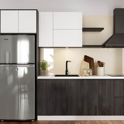 Tủ Bếp Chữ I Nhựa WPB An Cường Phủ Melamine Hiện Đại
