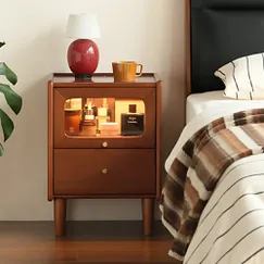 Tủ Đầu Giường Gỗ Sồi Thiết Kế 2 Học Kéo Đa Năng Tủ Đầu Giường Gỗ Sồi Thiết Kế 2 Học Kéo Đa Năng