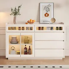 Tủ Để Chén Ly Gỗ Công Nghiệp Thiết Kế Đẹp Hiện Đại Chất Lượng