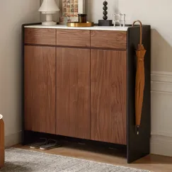Tủ Để Giày Dép Bằng Gỗ Ghép Phủ Veneer Sồi Phong Cách Tân Cổ Điển Tủ Để Giày Dép Bằng Gỗ Ghép Phủ Veneer Sồi Phong Cách Tân Cổ Điển