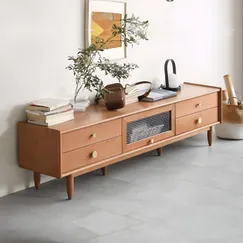 Tủ Để Tivi Giá Rẻ Gỗ Ghép Phủ Veneer Sồi Phong Cách Hiện Đại Tủ Để Tivi Giá Rẻ Gỗ Ghép Phủ Veneer Sồi Phong Cách Hiện Đại