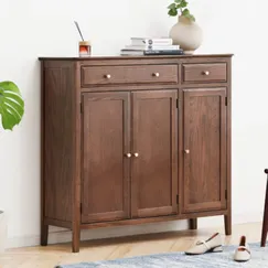 Tủ Đựng Giày Dép Bằng Gỗ Ghép Phủ Veneer Sồi Phong Cách Tân Cổ Điển Tủ Đựng Giày Dép Bằng Gỗ Ghép Phủ Veneer Sồi Phong Cách Tân Cổ Điển
