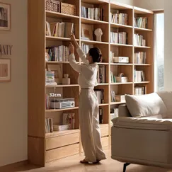 Tủ Đựng Sách Không Cánh Gỗ Sồi Tự Nhiên Cao Cấp Tối Ưu Tủ Đựng Sách Không Cánh Gỗ Sồi Tự Nhiên Cao Cấp Tối Ưu