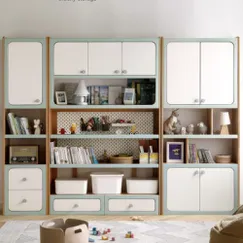 Tủ Gỗ Để Sách Và Đồ Dùng Trẻ Em Gỗ Sồi Dễ Thương Hiện Đại Tủ Gỗ Để Sách Và Đồ Dùng Trẻ Em Gỗ Sồi Dễ Thương Hiện Đại