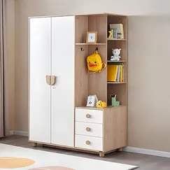 Tủ Gỗ Đựng Quần Áo Cho Trẻ Em Thiết Kế Tối Ưu Kèm Kệ  Tủ Gỗ Đựng Quần Áo Cho Trẻ Em Thiết Kế Tối Ưu Kèm Kệ