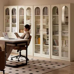 Tủ Gỗ Đựng Sách Cánh Kính Thiết Kế Tinh Tế Phong Cách Tân Cổ Điển Tủ Gỗ Đựng Sách Cánh Kính Thiết Kế Tinh Tế Phong Cách Tân Cổ Điển