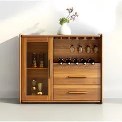 Tủ Gỗ Trưng Rượu Mini Để Phòng Khách Hiện Đại Chất Lượng